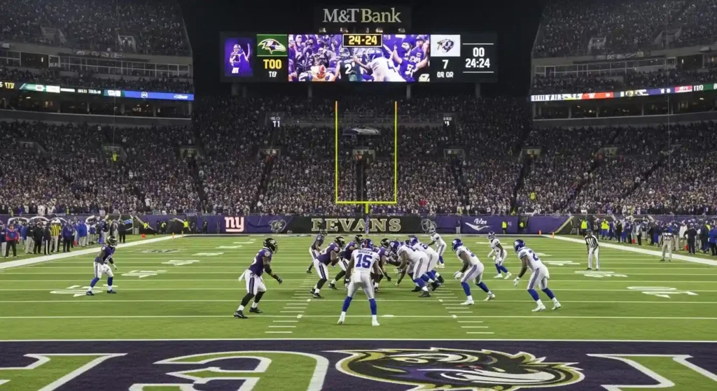 baltimore ravens vs new york giants matches