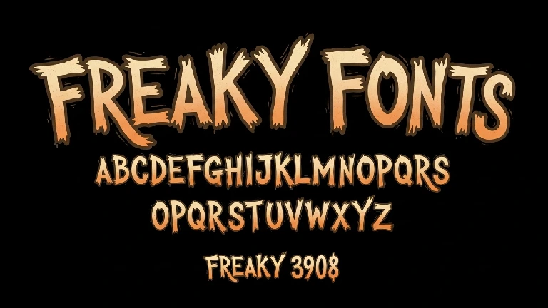 how to do the freaky font