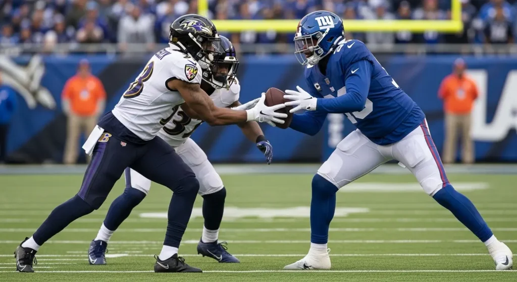 Baltimore Ravens Vs New York Giants Stats